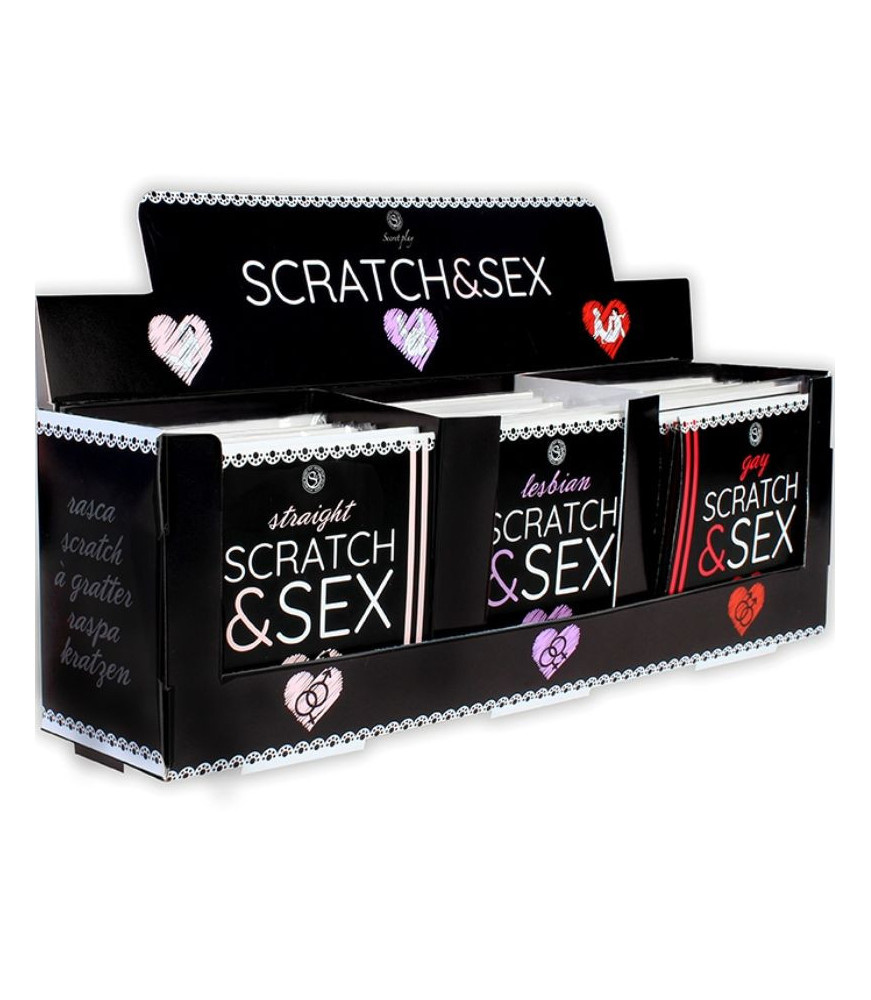 Cartes de postures sexuelles Scratch sexe - SecretPlay