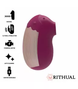 Stimulateur clitoridien Shushu Azabache New Génération rose - Rithual