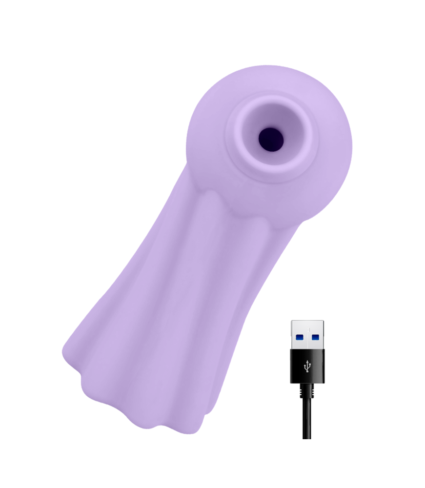 Stimulateur clitoris à impulsion d'air Méduse violet - OhMama