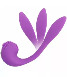 Double stimulateur Clitoris et Point G violet - OHMAMA