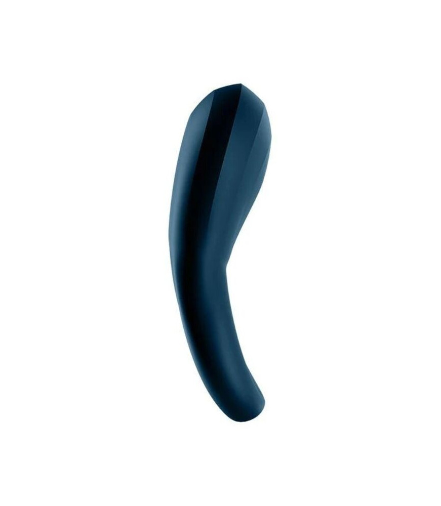 Cockring vibrant en silicone doux bleu - Satisfyer Connect
