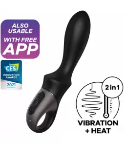 Vibromasseur Anal Heat Climax Noir - Satisfyer Connect | Nudiome