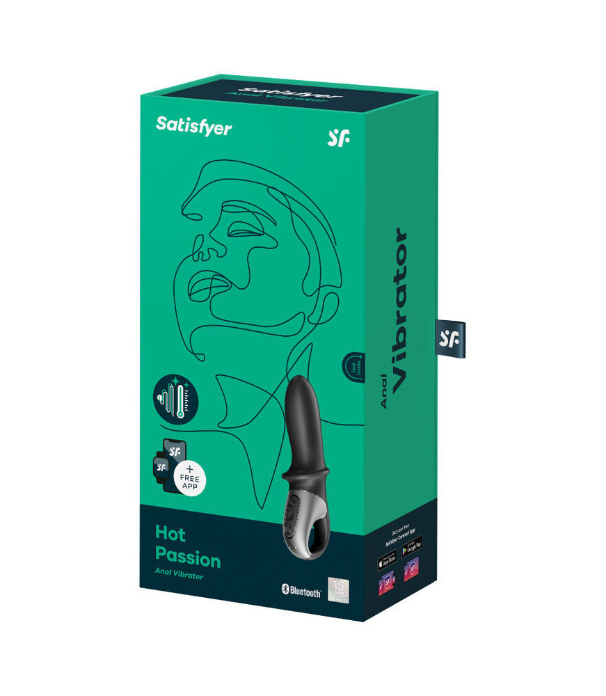 Vibromasseur anal Hot Passion Noir - Satisfyer | Nudiome