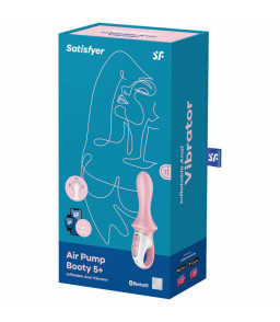 Vibromasseur Anal Gonflable Air Pump Booty 5+ Rose - Satisfyer | Nudiome