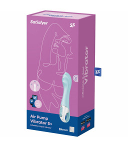 Vibromasseur Gonflable Point G Air Pump 5+ Bleu - Satisfyer | Nudiome