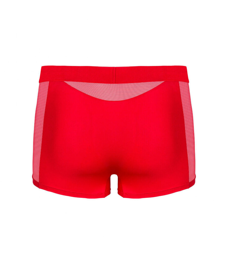 Boxer sexy rouge à maille Boldero taille L/XL - Obsessive