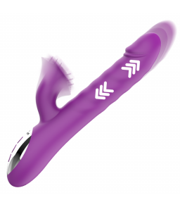 Vibromasseur Rabbit Zenda Thruster Violet - Fun Function | Nudiome