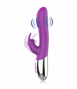 Vibromasseur Rabbit Combi Double Tapping Violet - Fun Function | Nudiome