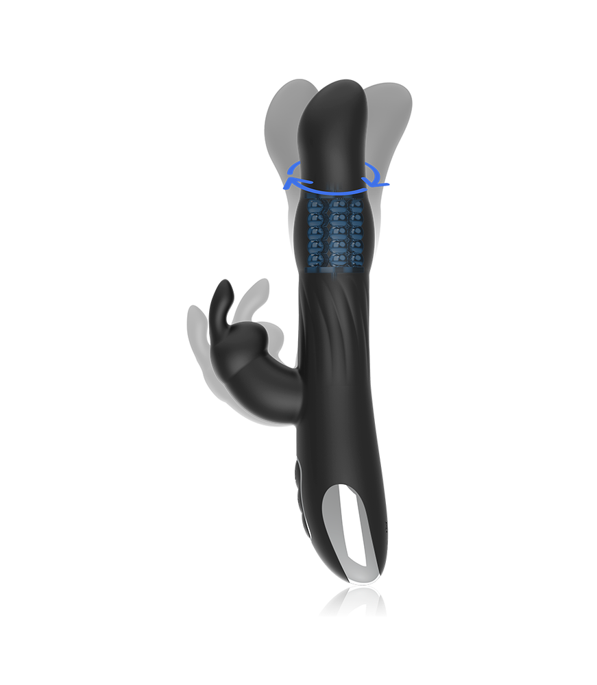 Vibromasseur Rabbit Moebius Technologie Wireless Noir - Brilly Glam | Nudiome
