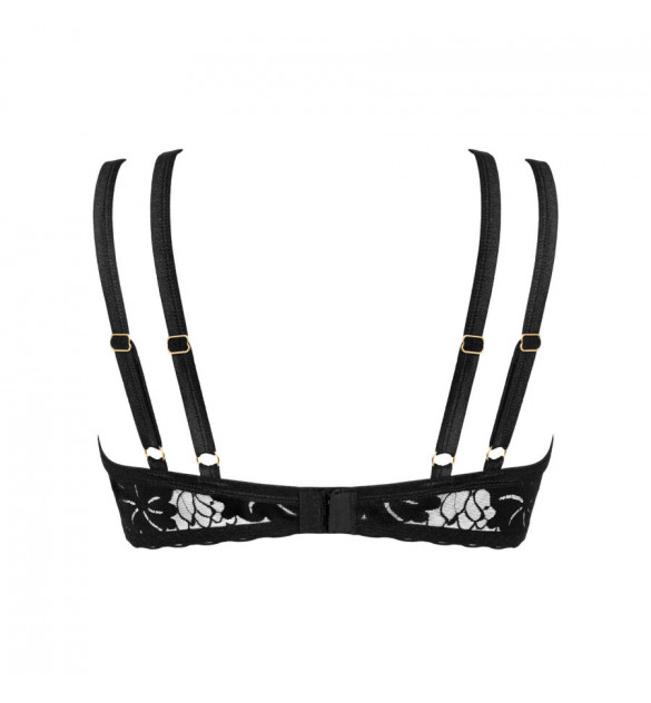Soutien-gorge élégant noir à double bretelles Arienna XS/S - Obsessive