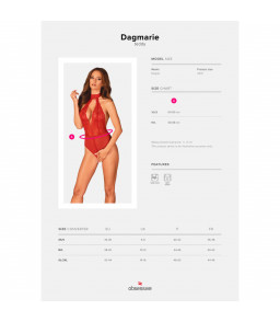 Body élégant Dagmarie XS/S - Obsessive