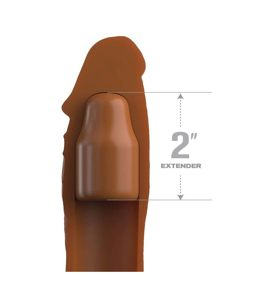 Gaine de penis en silicone marron - Pipedreams