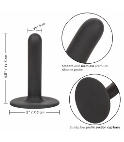 Mini gode en silicone noir 11,5 cm - Carlifornia Exotics