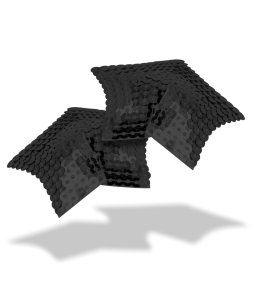 Cache-tétons élégants noirs en étoile pailletée - Ohmama fetish