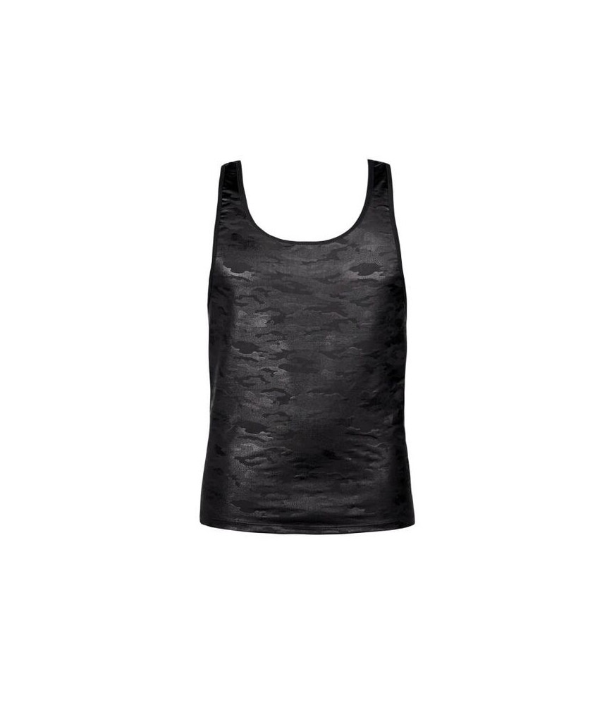 T-shirt coquin noir sans manches Electro taille S - Anais