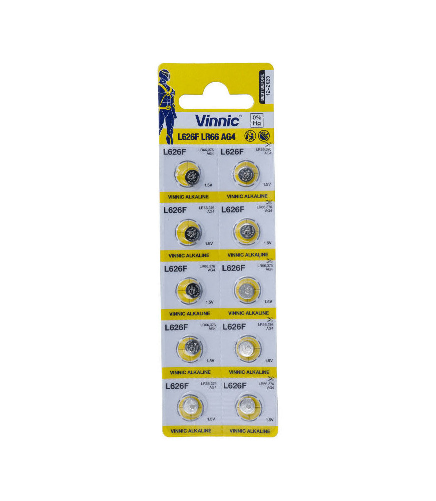 VINNIC LR66 (AG4) 10 PILES