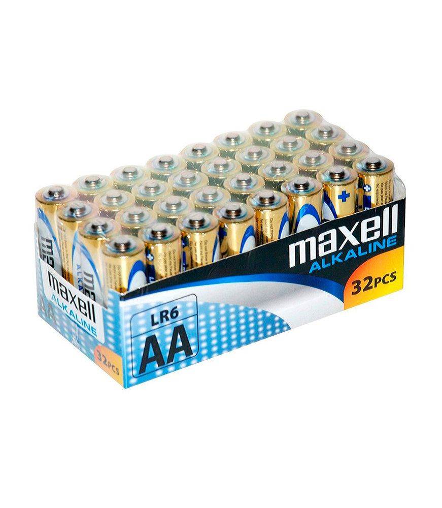 PACK MAXELL PILE ALCALINA AA LR6 * 32 UDS