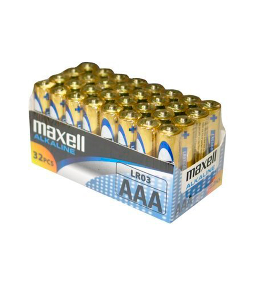 PACK MAXELL BATTERIE AAA LR03 * 32 UDS