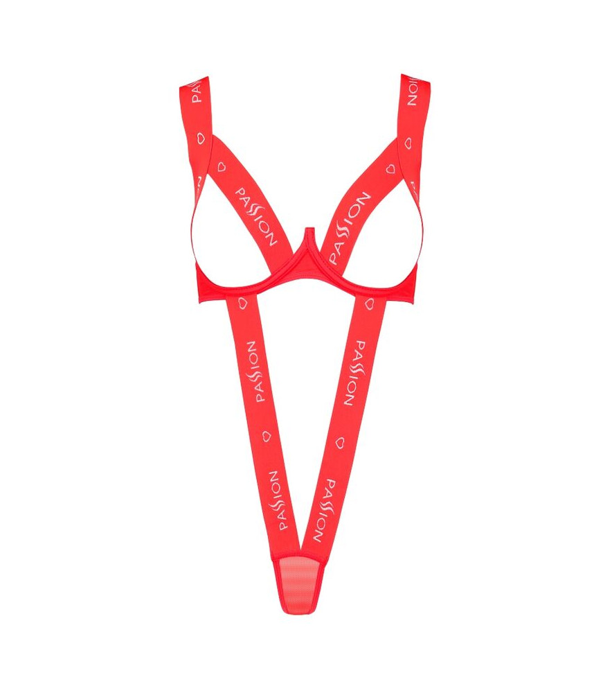 Body sexy poitrine ouverte Kyouka rouge L/XL - Passion