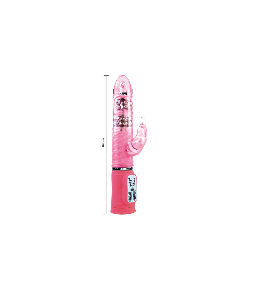 Vibromasseur Rabbit Cute Passion Bunny Rose - Baile Rotations | Nudiome