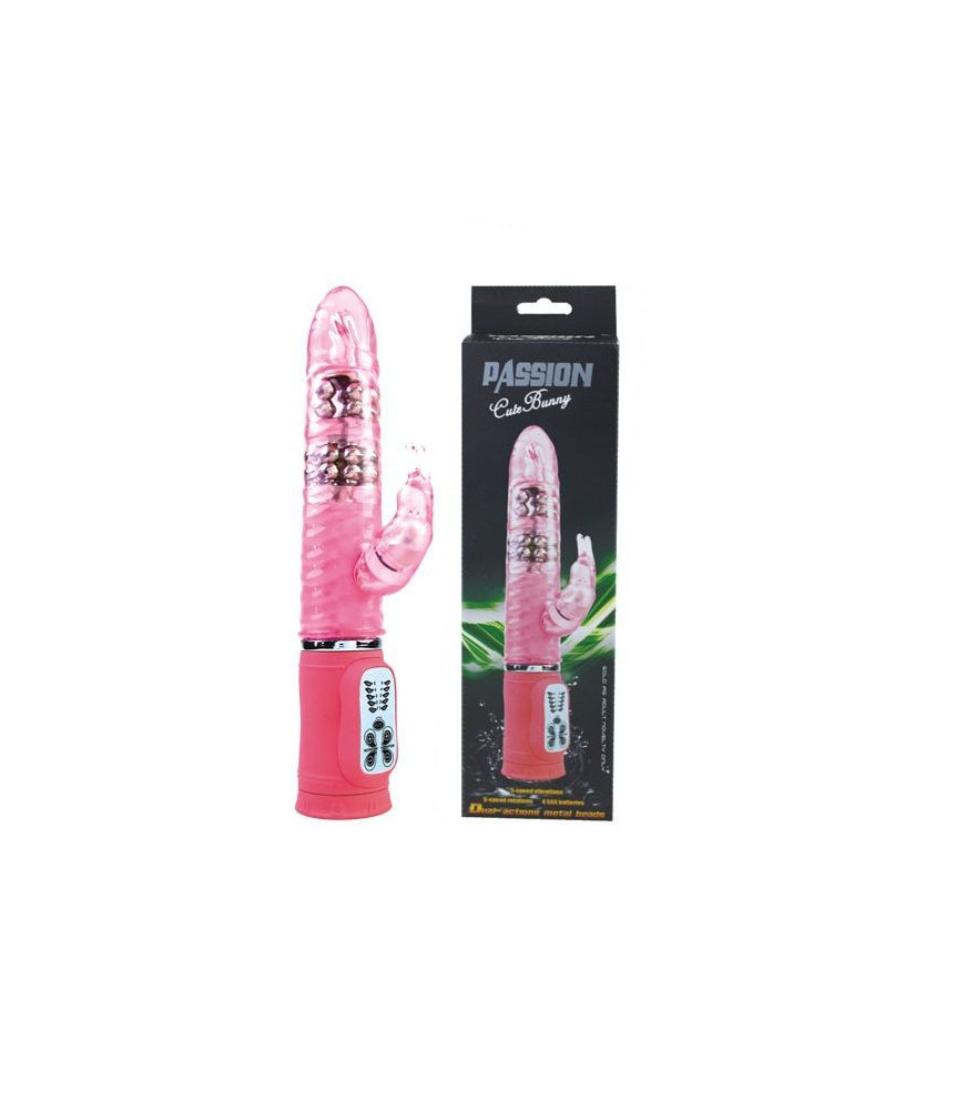 Vibromasseur Rabbit Cute Passion Bunny Rose - Baile Rotations | Nudiome