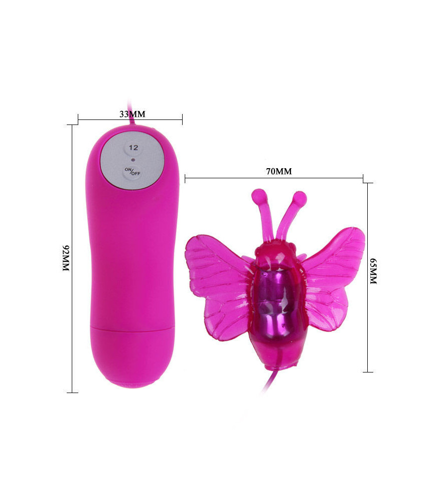 Mini Vibromasseur Papillon violet - Baile