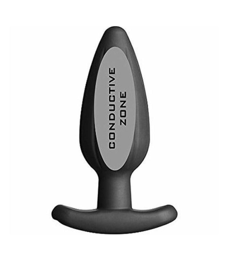Plug anal en silicone noir - Electrastim