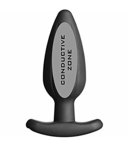 Plug anal en silicone noir - Electrastim