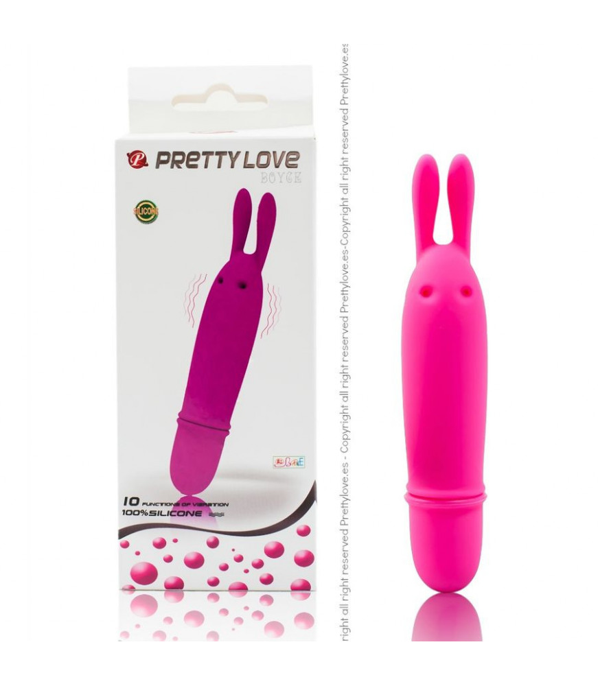 Mini Stimulateur Rabbit Boyce rose - Pretty Love