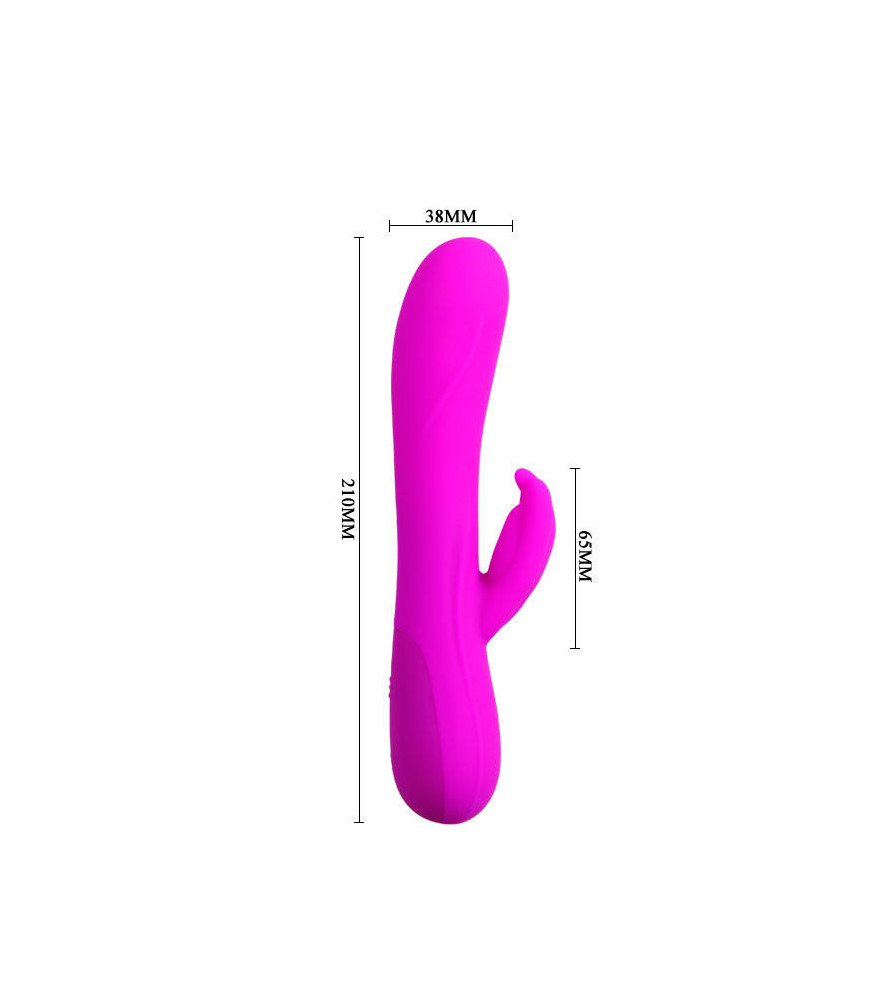 Vibromasseur Rabbit Barrette Stimulateur Clit Rose - Pretty Love Flirtation | Nudiome