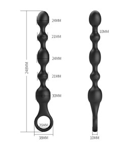 PRETTY LOVE - BILLES ANAL VAN 10 VIBRATIONS SILICONE RECHARGEABLE