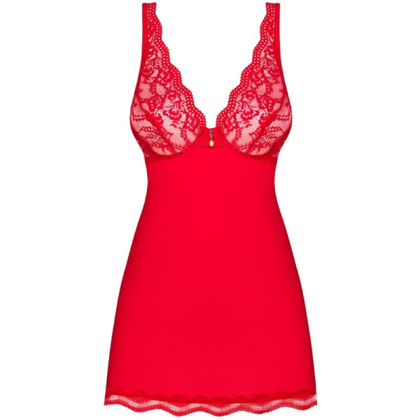 OBSESSIVE - LUVAE BABYDOLL  STRING ROUGE S/M
