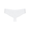 OBSESSIVE - ALABASTRA THONG CRPTCHLESS WHITE  L/XL