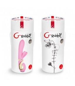 Vibromasseur Rabbit Fun Toys Grabbit Rose - G-Vibe |  Nudiome