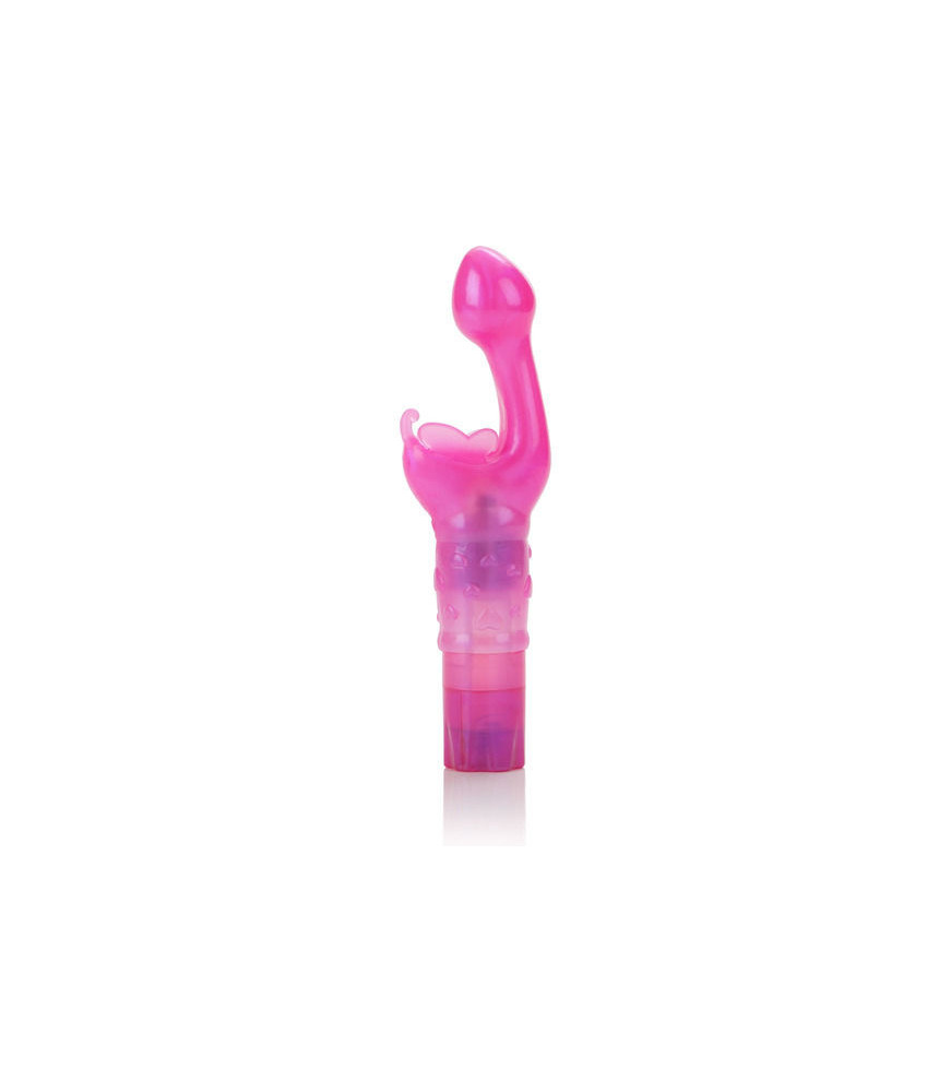 Vibromasseur Point G Butterfly Kiss Rose - California Exotics | Nudiome