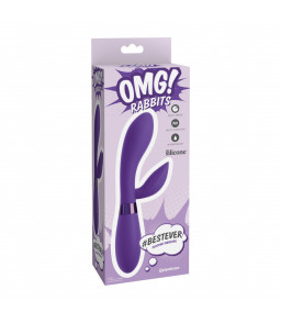 Vibromasseur Rabbit Bestever Silicone Violet - OMG | Nudiome
