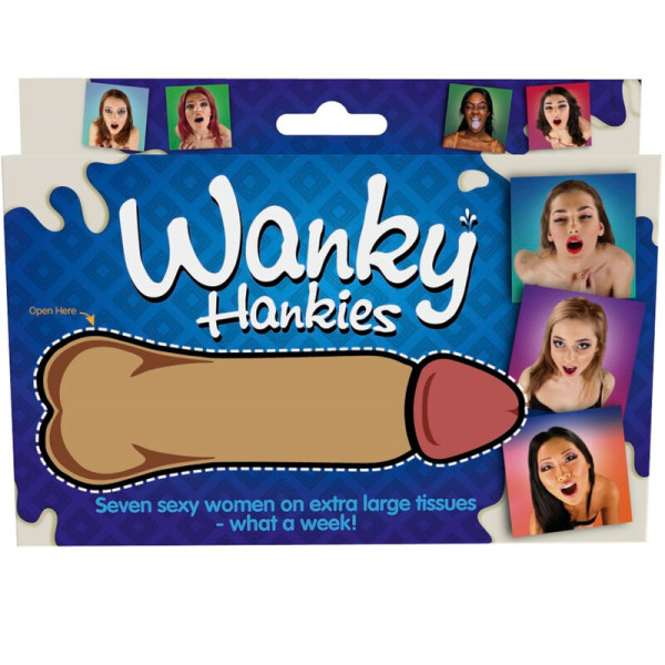 SPENCER  FLEETWOOD - WANKY HANKIES 7 MOUCHOIRS EXTRA LARGES POUR FEMMES