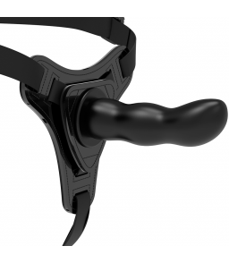 Gode ceinture couples noir 16 cm - Fetish Submissive Harness
