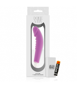 Vibromasseur Point G Realistic Plaisure en silicone purple - Dolce Vita | Nudiome