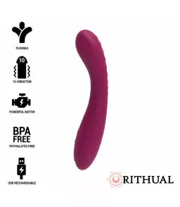 Vibromasseur Point G Rechargeable Kriva Orquidea Violet - Rithual | Nudiome