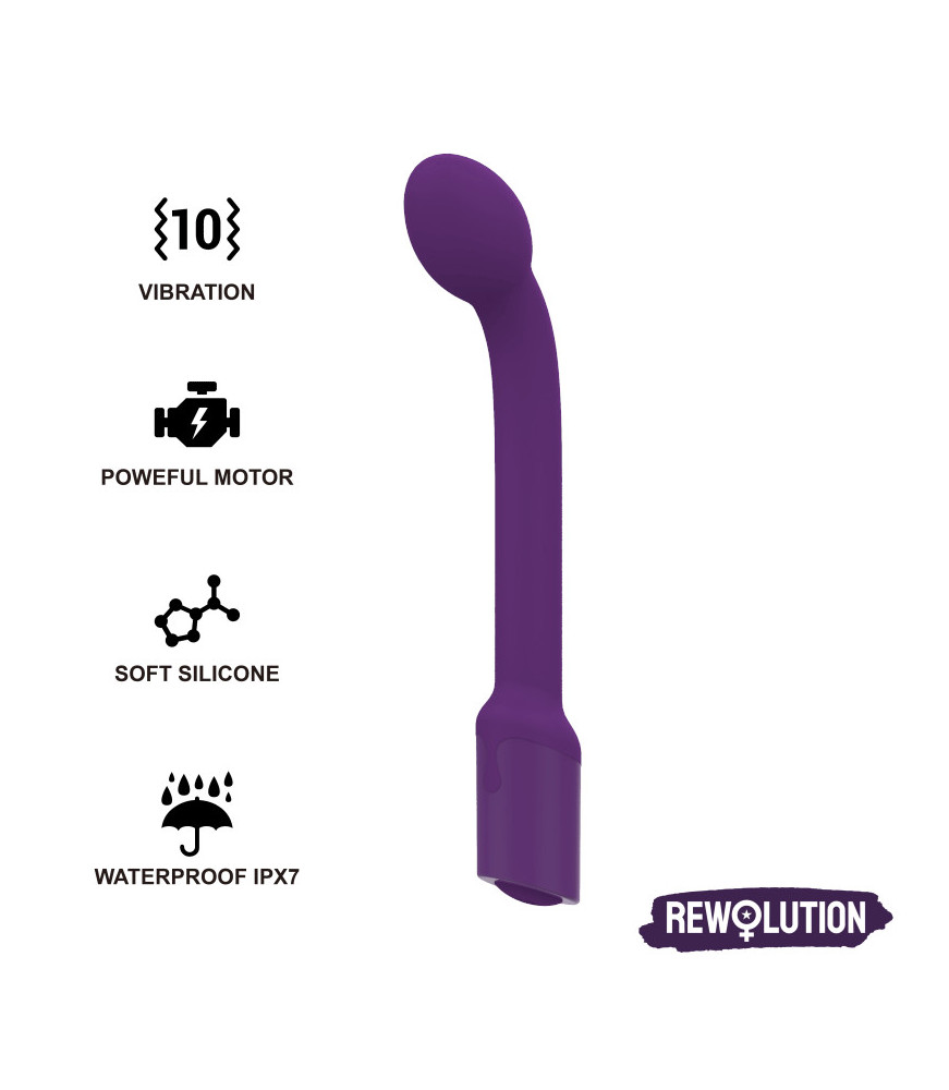 Vibrateur Femme Point G Rewoflex Flexible Violet - Rewolution