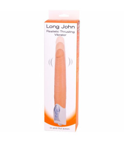 Vibrateur Long John à Poussée Réaliste orange - Seven Creations | Nudiome