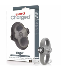 Cockring rechargeable gris Charged Yoga - Screaming O
